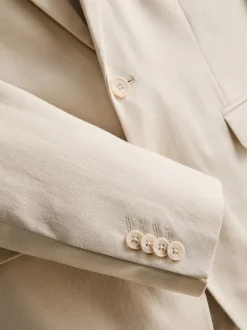 Chaqueta de traje en mezcla de lino de The Edit