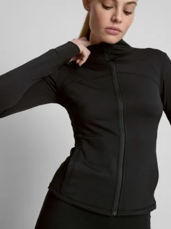 Chaqueta ultrasuave con cremallera integral