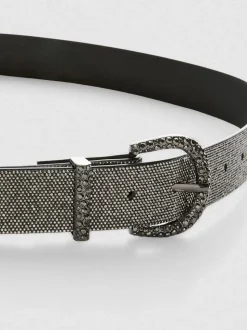 Cinturón de strass con hebilla