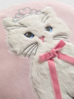 Cojín con aplicación de gato