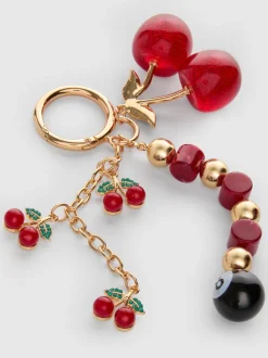Colgante para bolso con cerezas