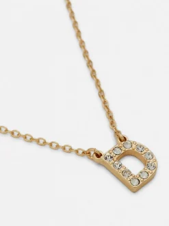 Collar con inicial y circonitas