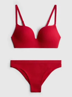 Conjunto de ropa interior sin costuras con relleno