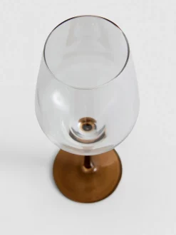 Copa de vino con tallo de color