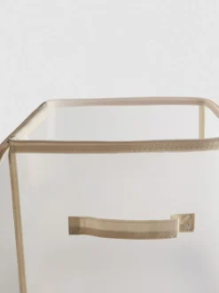 Cubo de almacenamiento plegable con cremallera