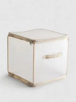 Cubo de almacenamiento plegable con cremallera