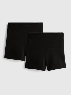De 7 a 15 años | Pack de 2 pantalones cortos de yoga