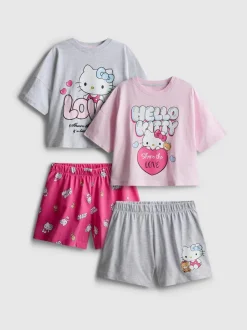 De 5 a 15 años | Pack de 2 pijamas cortos Hello Kitty