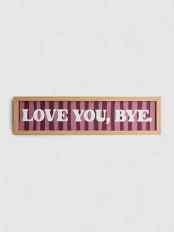 Decoración de pared «Love You, Bye»