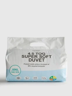 Edredón para cama king size supersuave de 4,5 tog