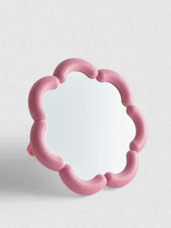 Espejo de maquillaje en forma de flor