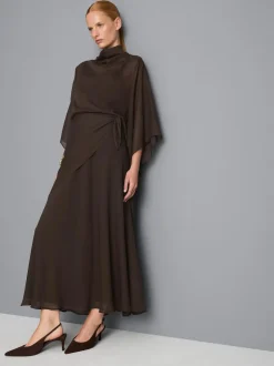 Falda midi con lazada