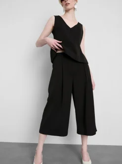 Falda-pantalón plisada Lila