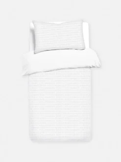 Funda de edredón de sirsaca para cama individual