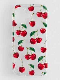 Funda para el móvil con estampado de cerezas