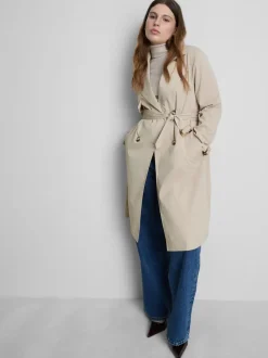 Gabardina básica con cinturón