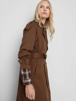 Gabardina midi de doble botonadura By Coleen
