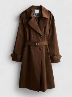 Gabardina midi de doble botonadura By Coleen