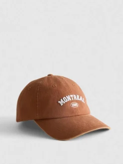 Gorra con mensaje «Montreal» de algodón puro