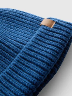 Gorro de punto acanalado