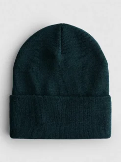 Gorro de punto con borde vuelto ancho