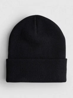Gorro de punto con borde vuelto ancho