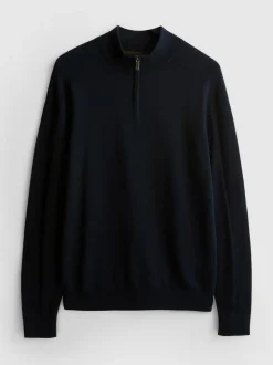 Jersey con cremallera de un cuarto
