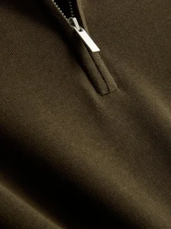 Jersey con cremallera de un cuarto