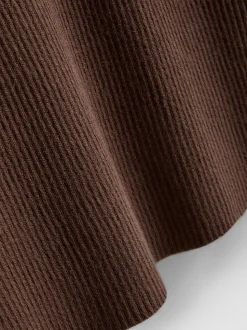 Jersey de canalé con cuello redondo