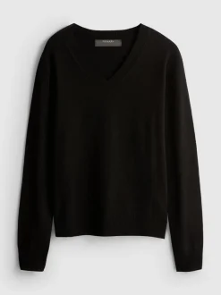 Jersey de punto con cuello de pico