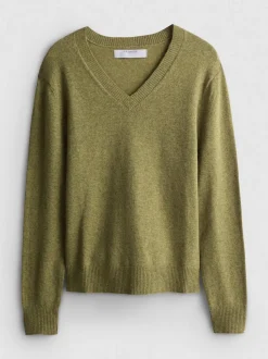 Jersey de punto con cuello de pico