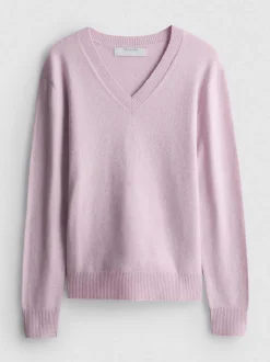 Jersey de punto con cuello de pico