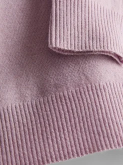 Jersey de punto con cuello de pico