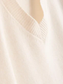 Jersey de punto con cuello de pico