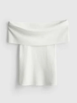 Jersey de punto con escote bardot