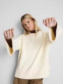 Jersey de punto con mangas anchas