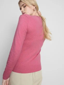 Jersey de punto suave con cuello redondo