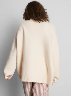 Jersey extragrande de cuello redondo en mezcla de lana
