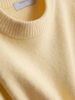 Jersey extragrande de cuello redondo en mezcla de lana