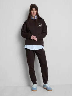 Joggers ajustados estampados en mezcla de algodón