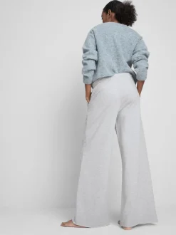 Joggers anchos en mezcla de algodón