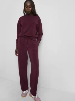 Joggers anchos en mezcla de modal