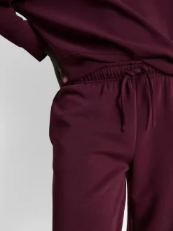 Joggers anchos en mezcla de modal