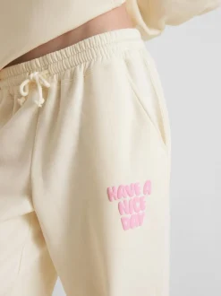 Joggers con bajos ajustados en mezcla de algodón