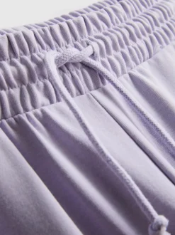 Joggers de pernera ancha con algodón