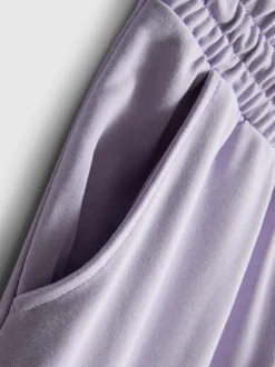 Joggers de pernera ancha con algodón