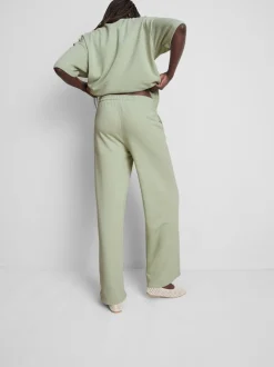 Joggers de pernera ancha con algodón