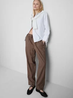 Joggers informales en mezcla de algodón