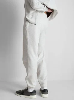 Joggers jaspeados con cordón de ajuste