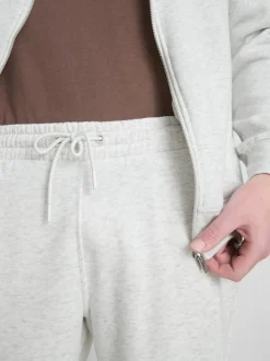 Joggers jaspeados con cordón de ajuste